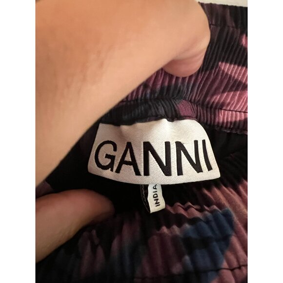 Ganni Women's Floral Pleated Skirt Sz 36‎ Small 4 - Picture 3 of 6